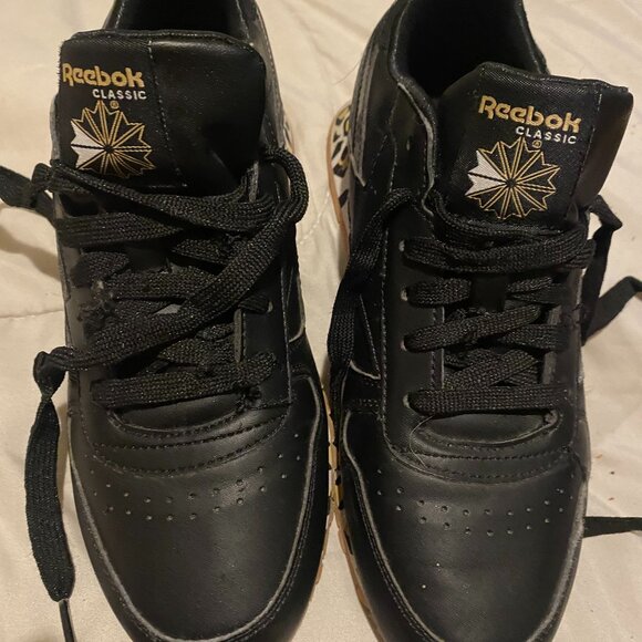 Reebok Classic Leopard print black shoes - Picture 5 of 6